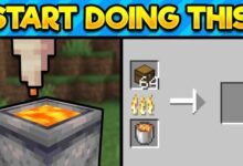 how to make glass in minecraft